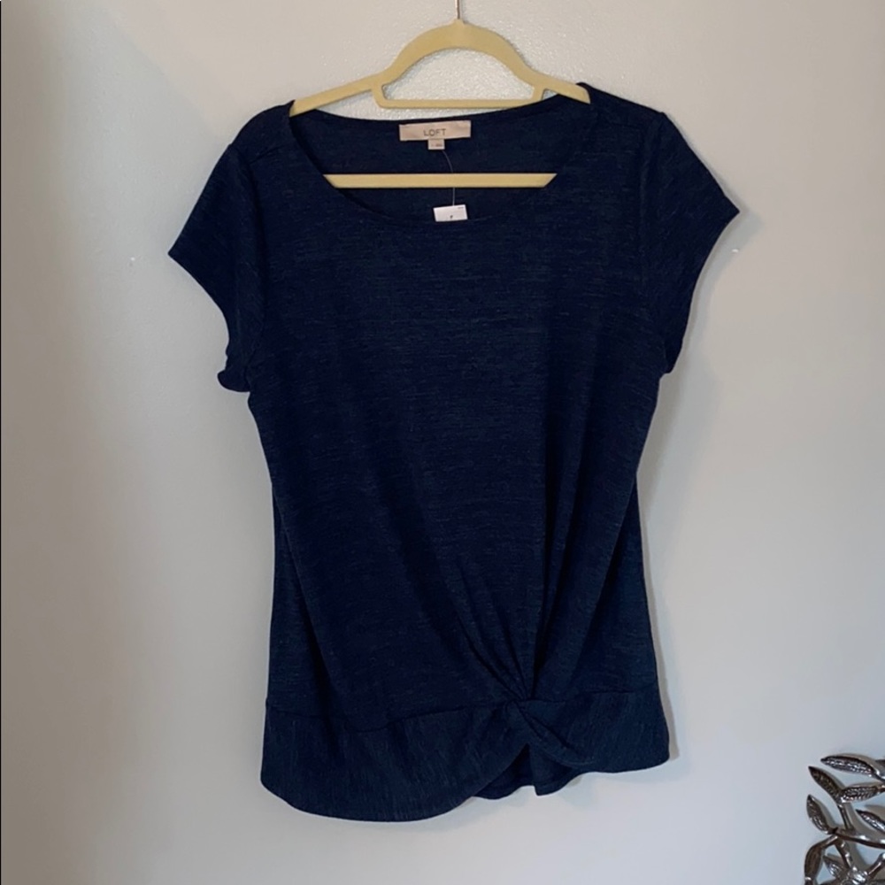 NWT Loft Knotted Tee